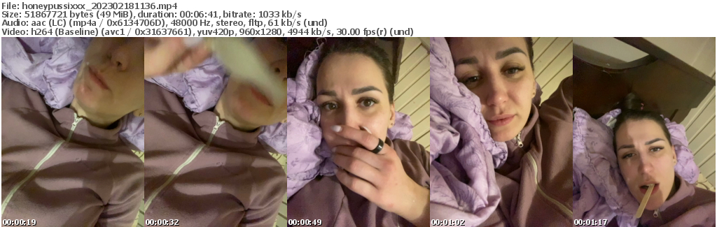 Preview thumb from honeypussixxx on 2023-02-18 @ bongacams