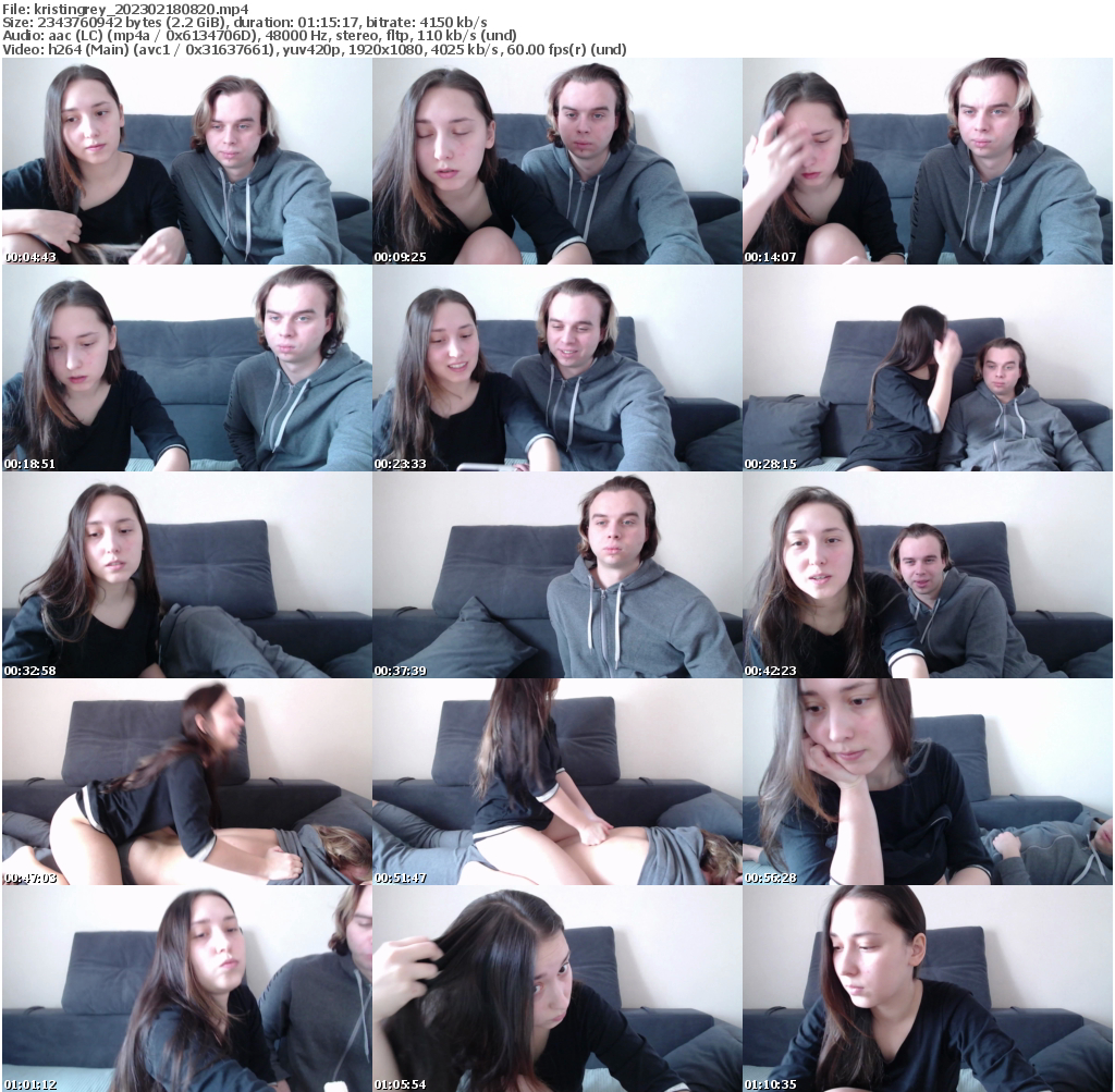 Preview thumb from kristingrey on 2023-02-18 @ bongacams