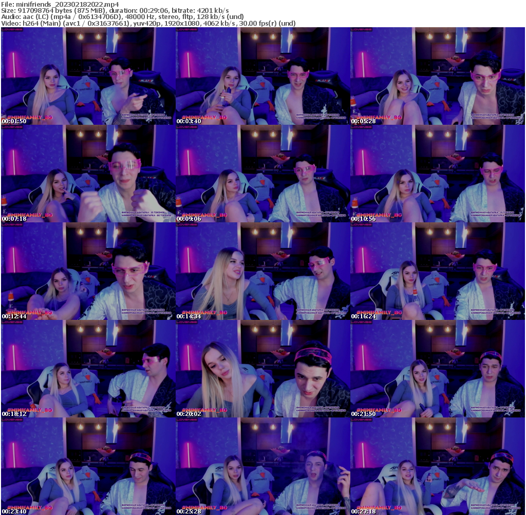 Preview thumb from minifriends on 2023-02-18 @ bongacams