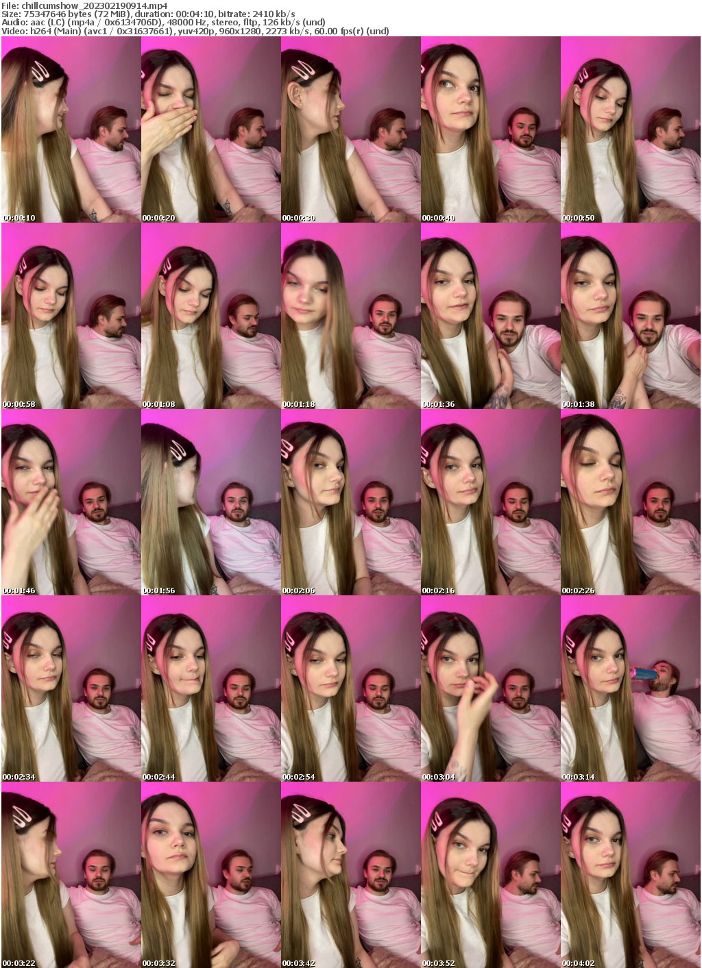 Preview thumb from chillcumshow on 2023-02-19 @ bongacams