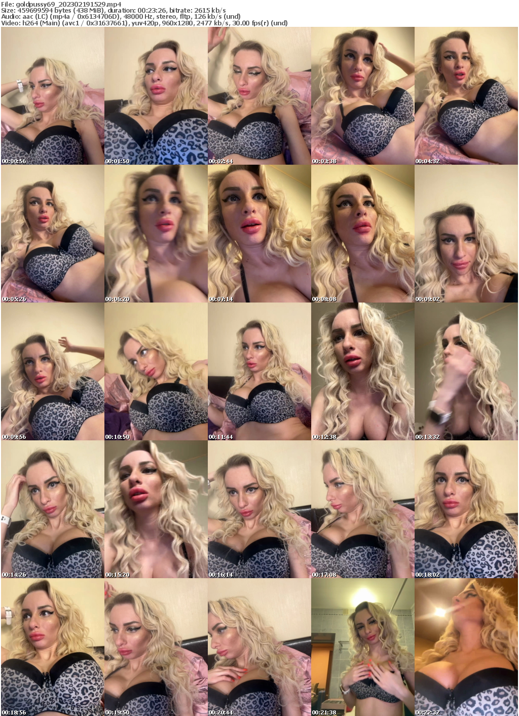 Preview thumb from goldpussy69 on 2023-02-19 @ bongacams