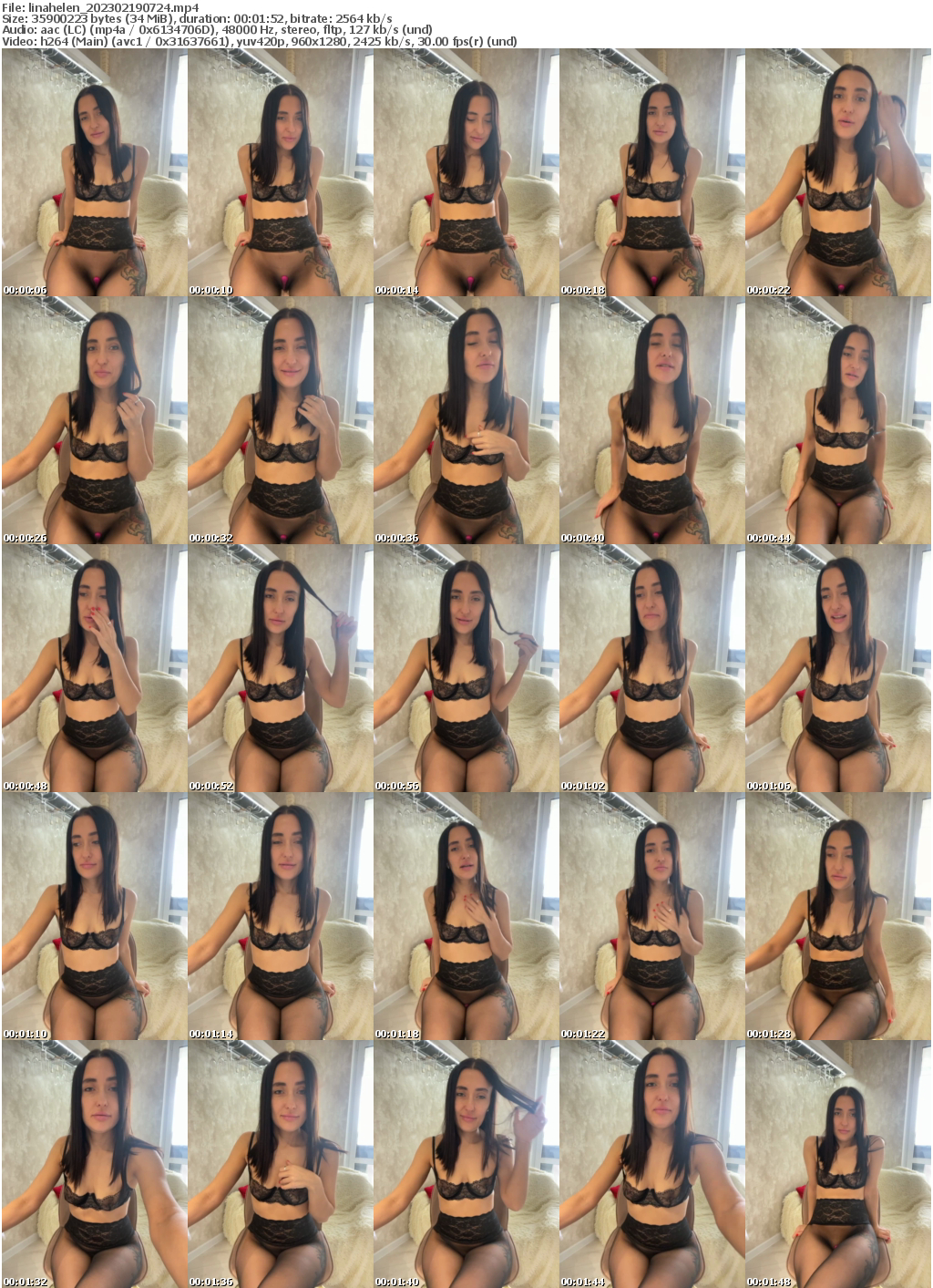 Preview thumb from linahelen on 2023-02-19 @ bongacams