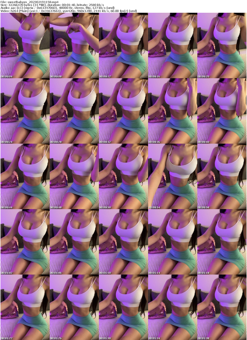 Preview thumb from sweetbabyxs on 2023-02-19 @ bongacams