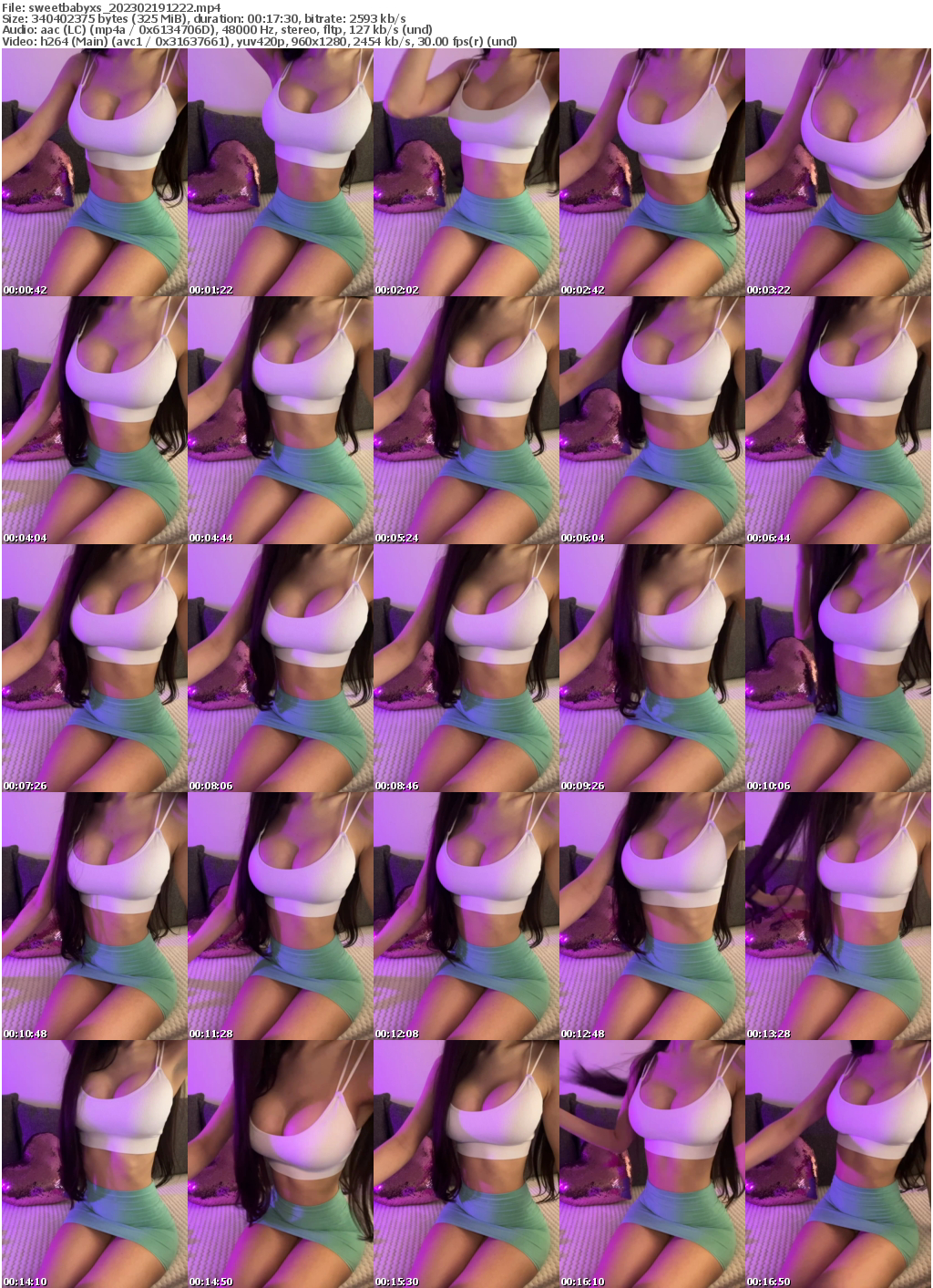 Preview thumb from sweetbabyxs on 2023-02-19 @ bongacams