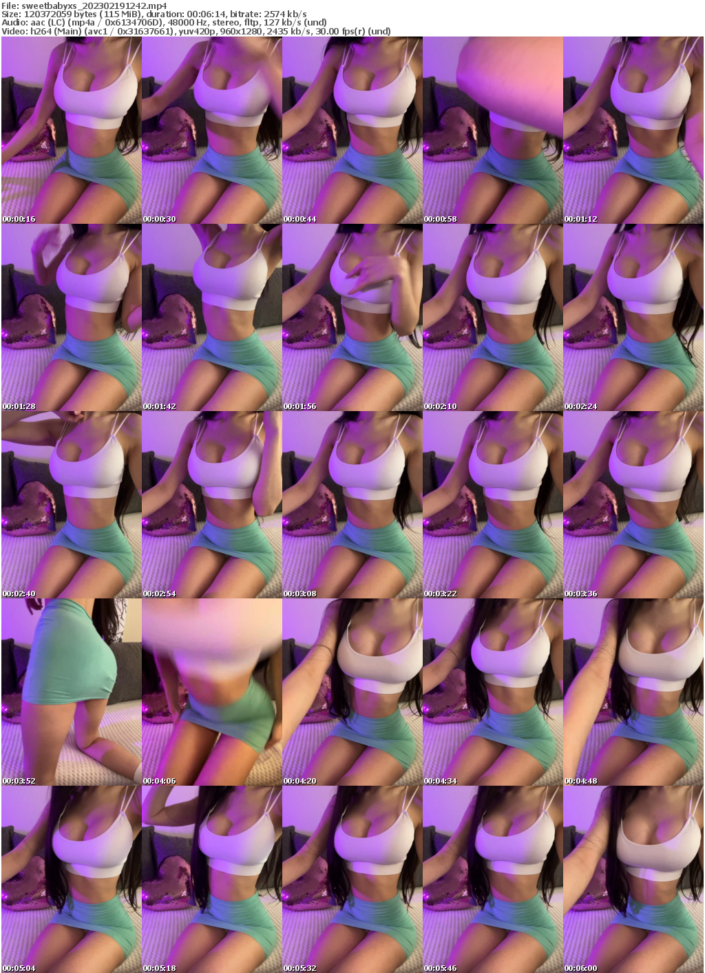 Preview thumb from sweetbabyxs on 2023-02-19 @ bongacams