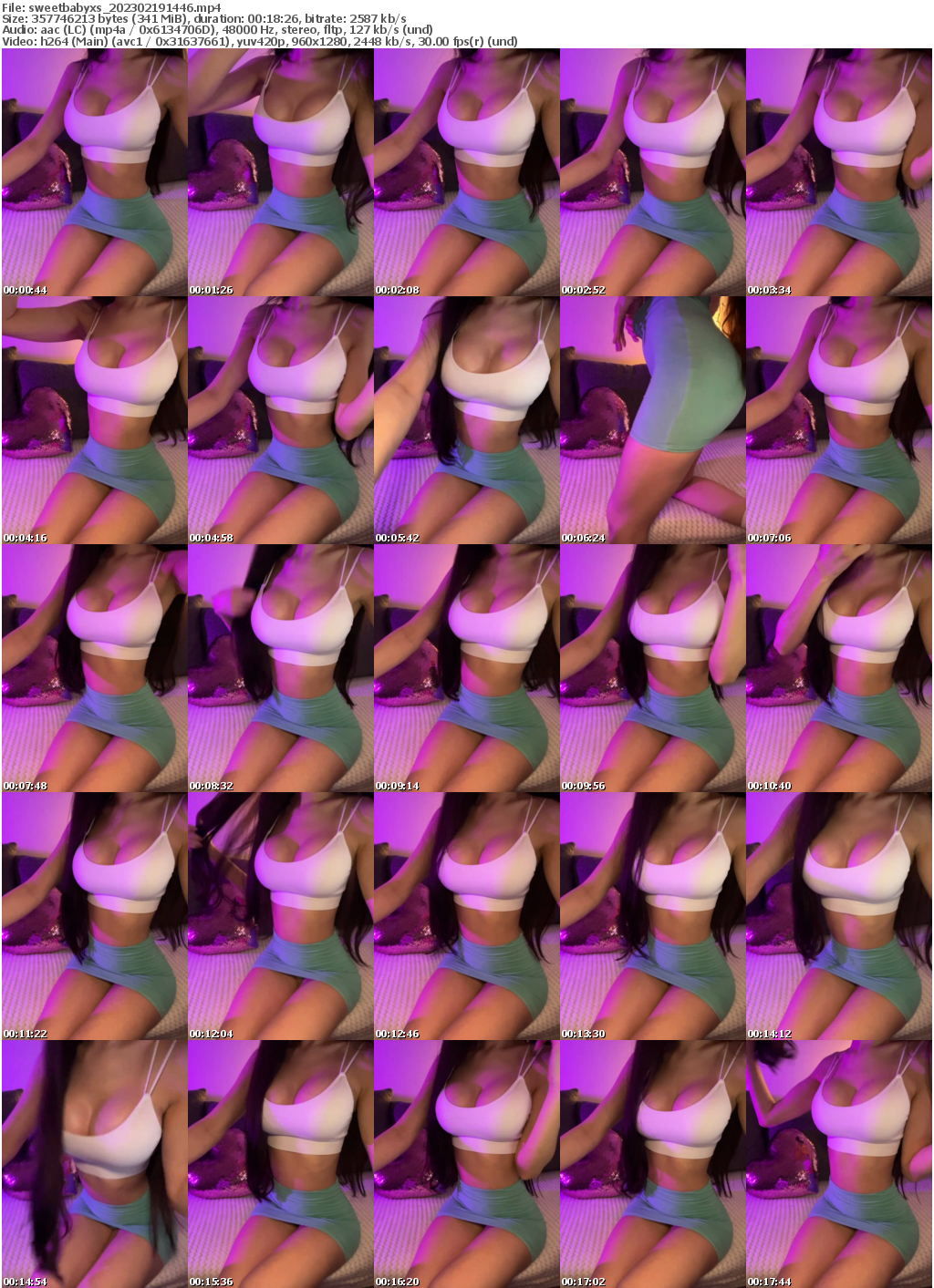 Preview thumb from sweetbabyxs on 2023-02-19 @ bongacams