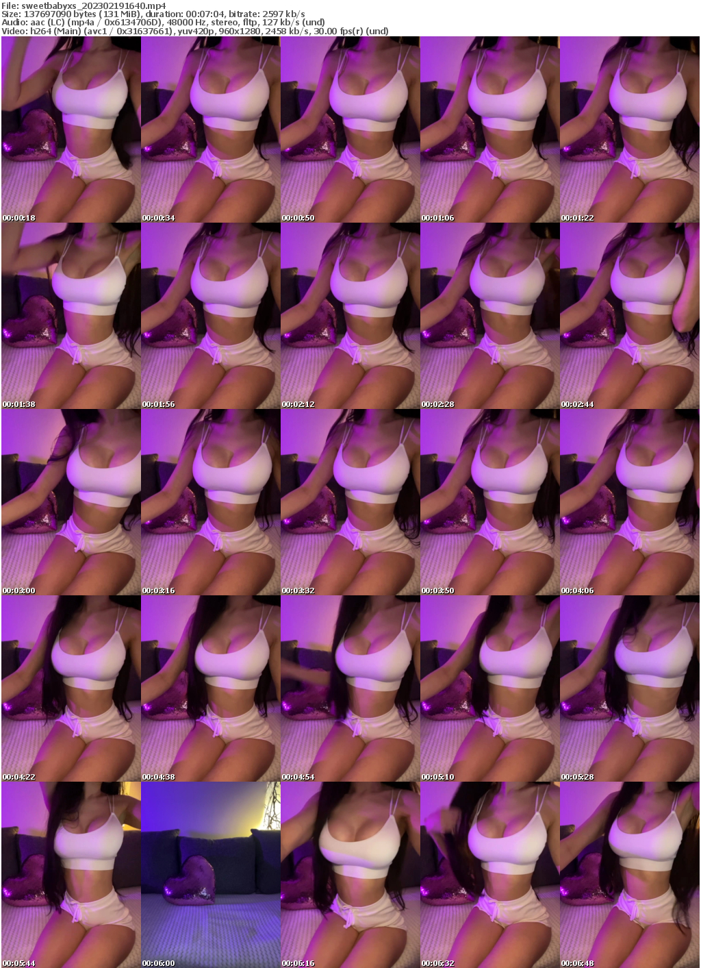 Preview thumb from sweetbabyxs on 2023-02-19 @ bongacams