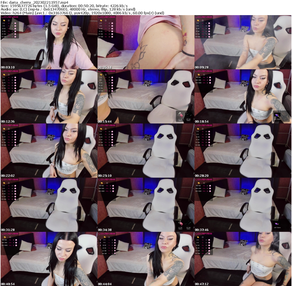 Preview thumb from daria_cherry on 2023-02-21 @ bongacams