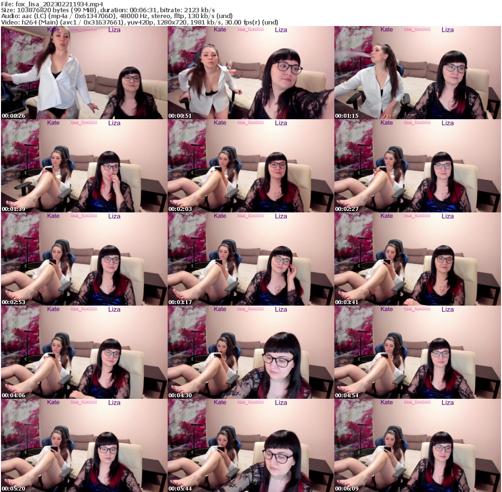 Preview thumb from fox_lisa on 2023-02-21 @ bongacams