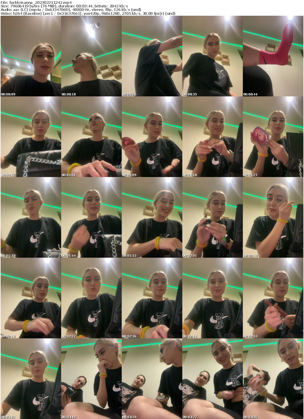 Preview thumb from fuckkrisanna on 2023-02-21 @ bongacams