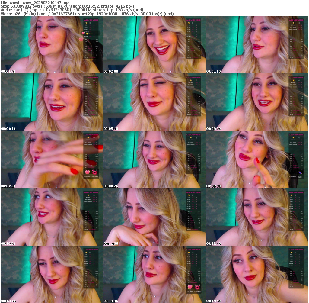 Preview thumb from wowliliwow on 2023-02-21 @ bongacams