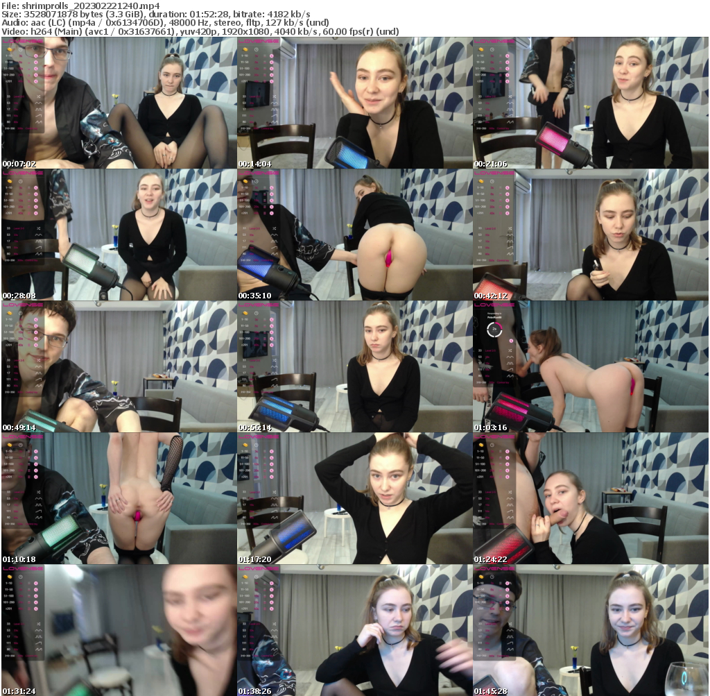 Preview thumb from shrimprolls on 2023-02-22 @ bongacams