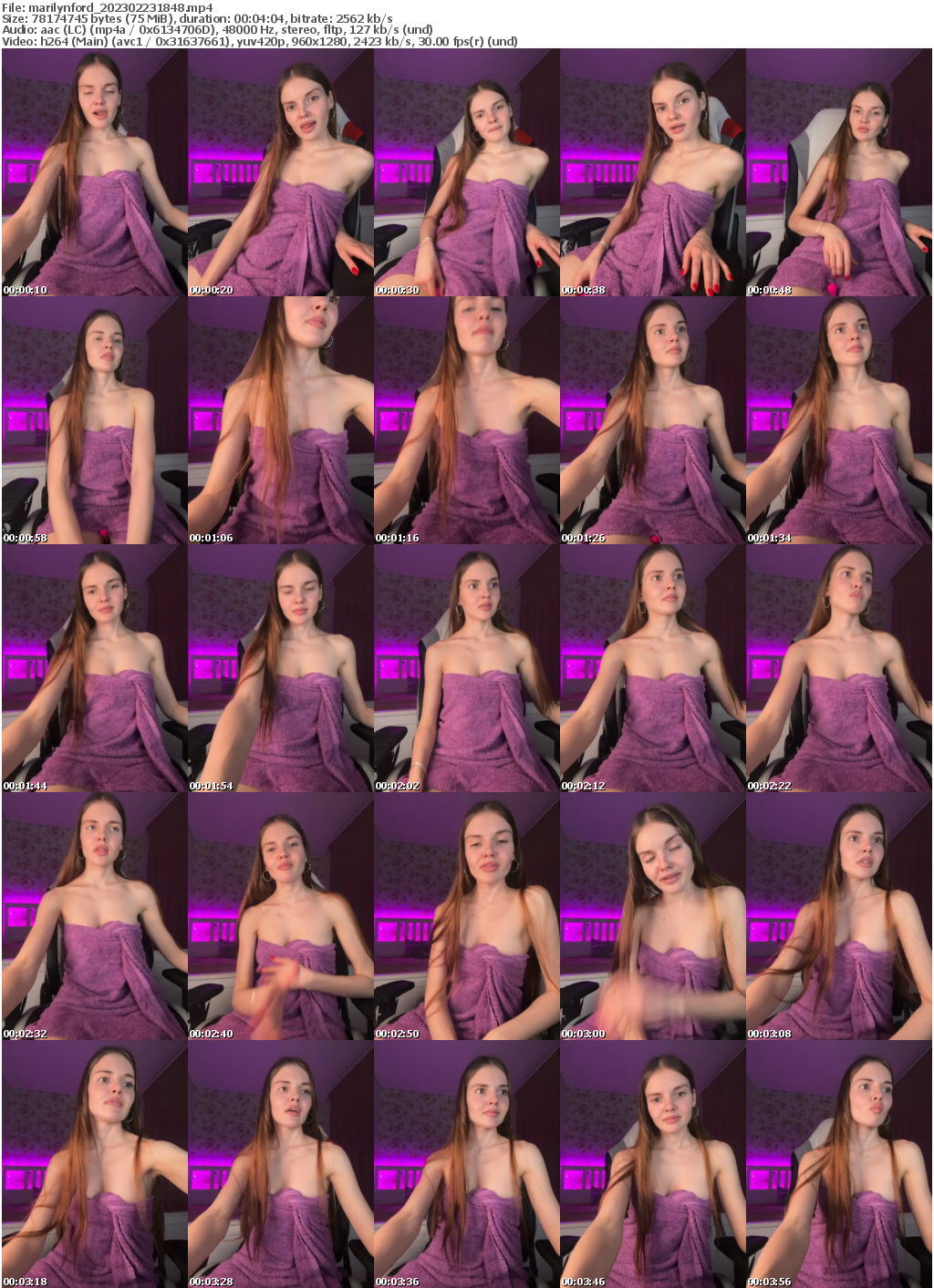 Preview thumb from marilynford on 2023-02-23 @ bongacams