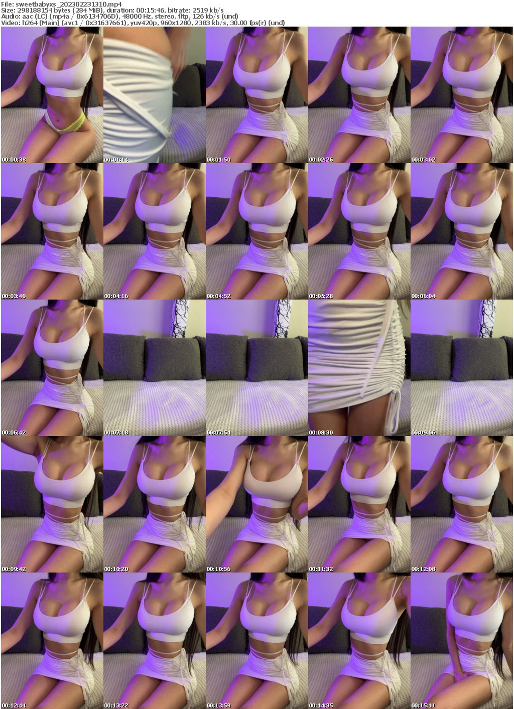 Preview thumb from sweetbabyxs on 2023-02-23 @ bongacams