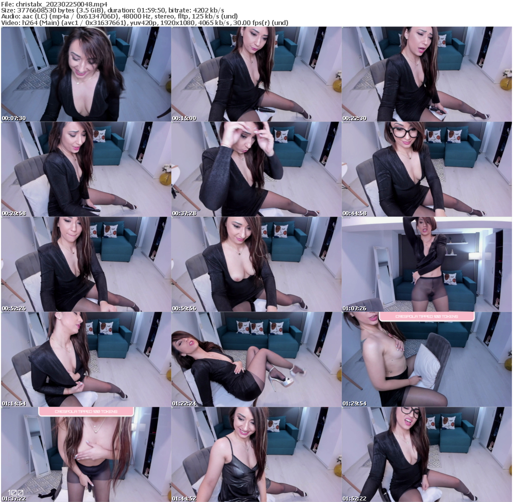 Preview thumb from christalx on 2023-02-25 @ bongacams