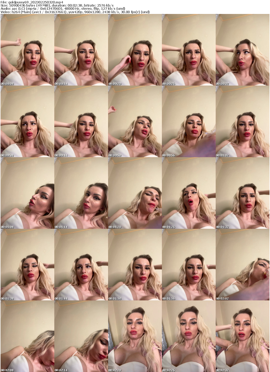 Preview thumb from goldpussy69 on 2023-02-25 @ bongacams