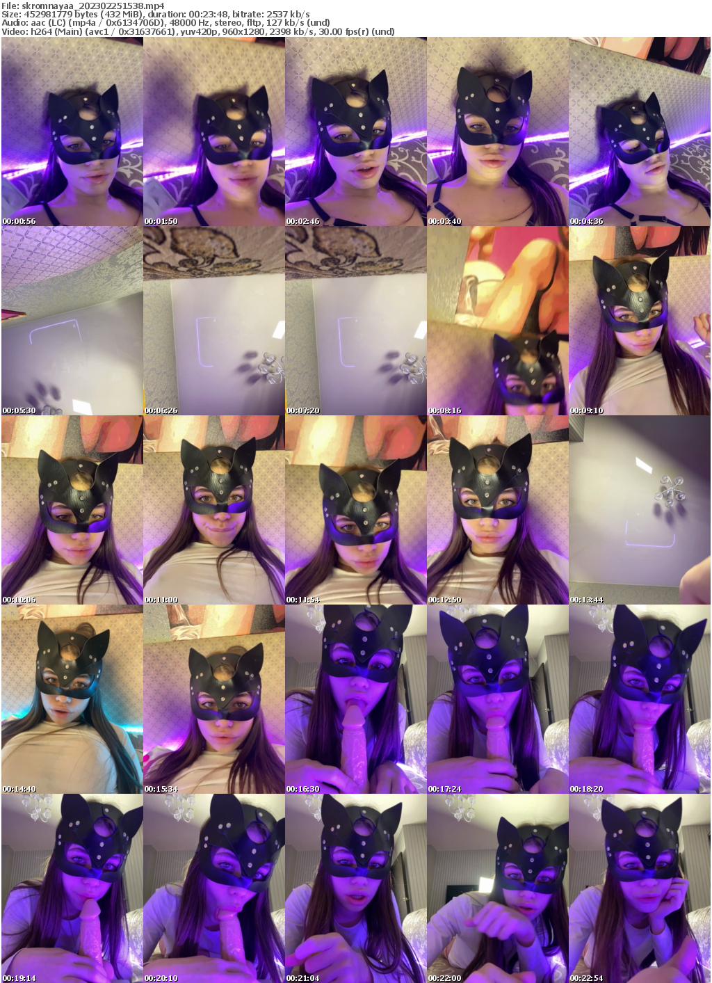 Preview thumb from skromnayaa on 2023-02-25 @ bongacams