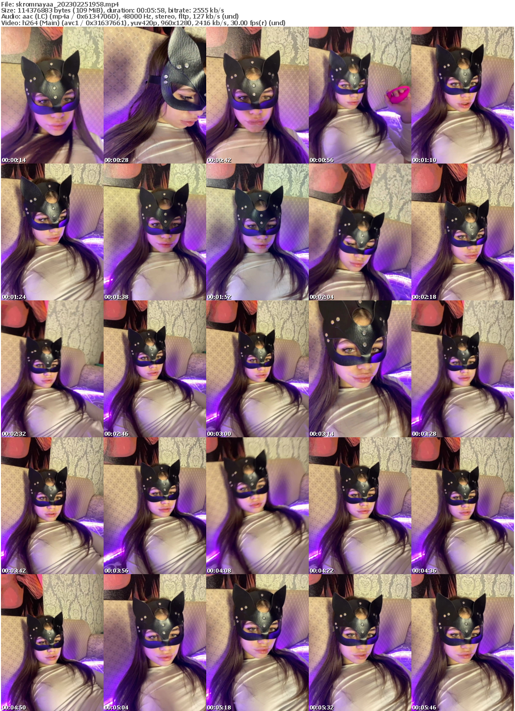 Preview thumb from skromnayaa on 2023-02-25 @ bongacams