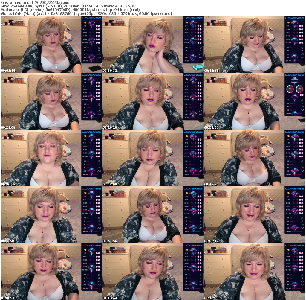 Preview thumb from smileofangel on 2023-02-25 @ bongacams