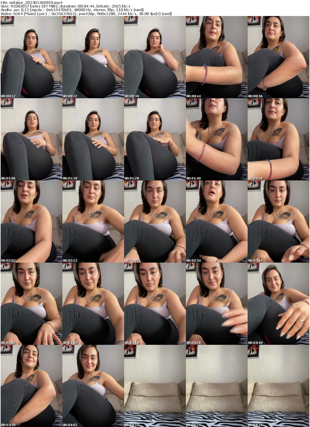 Preview thumb from milalav on 2023-02-26 @ bongacams