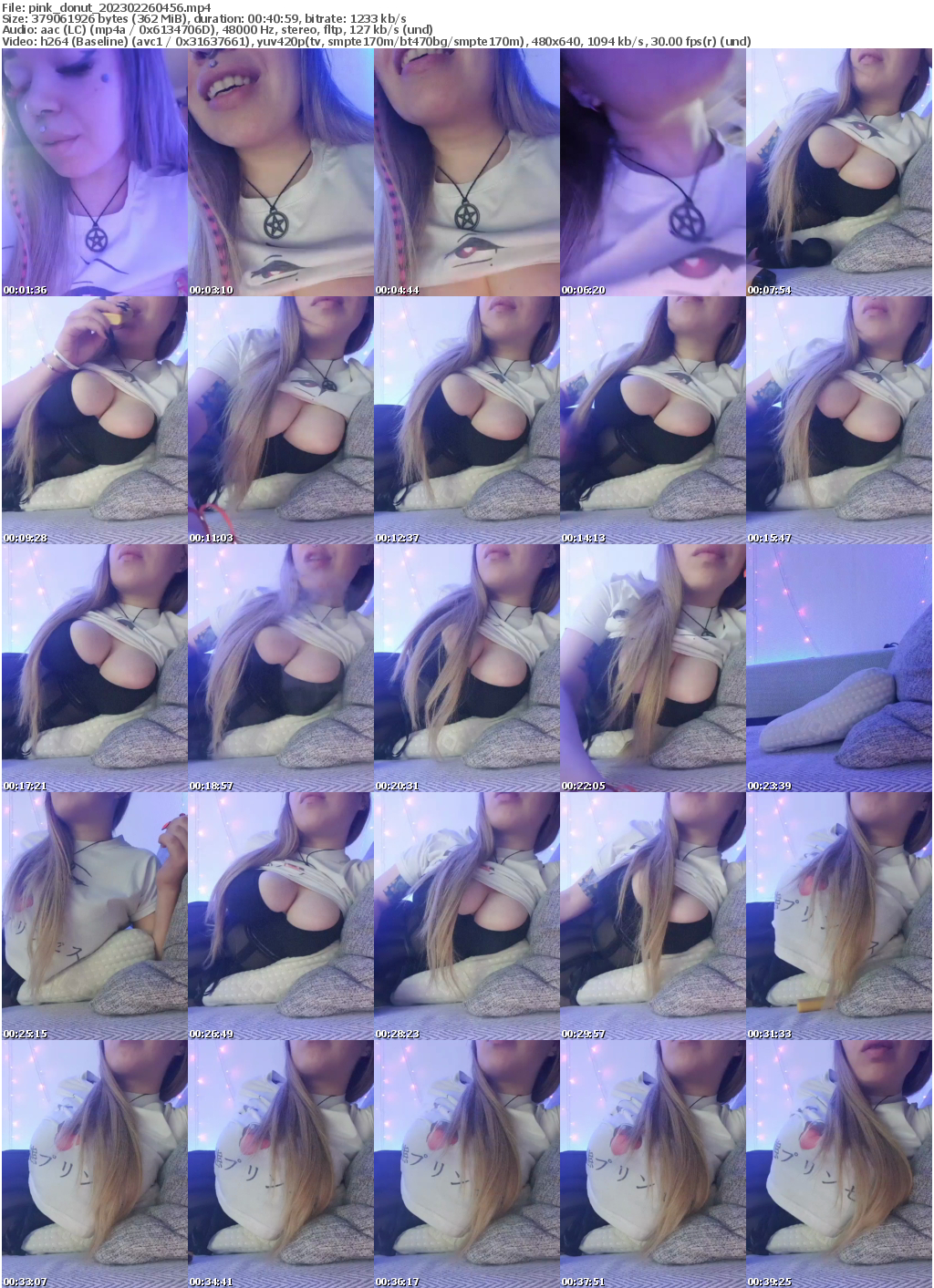 Preview thumb from pink_donut on 2023-02-26 @ bongacams