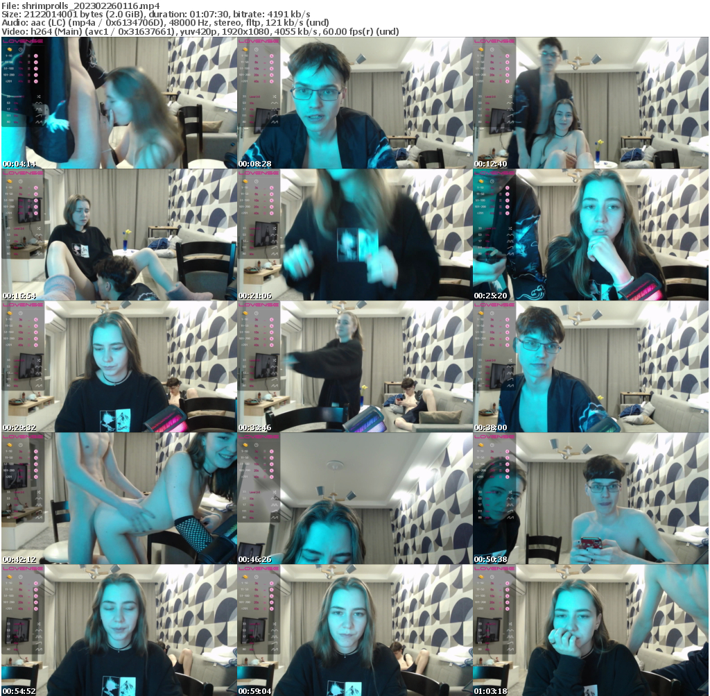 Preview thumb from shrimprolls on 2023-02-26 @ bongacams