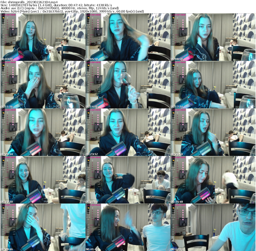 Preview thumb from shrimprolls on 2023-02-26 @ bongacams