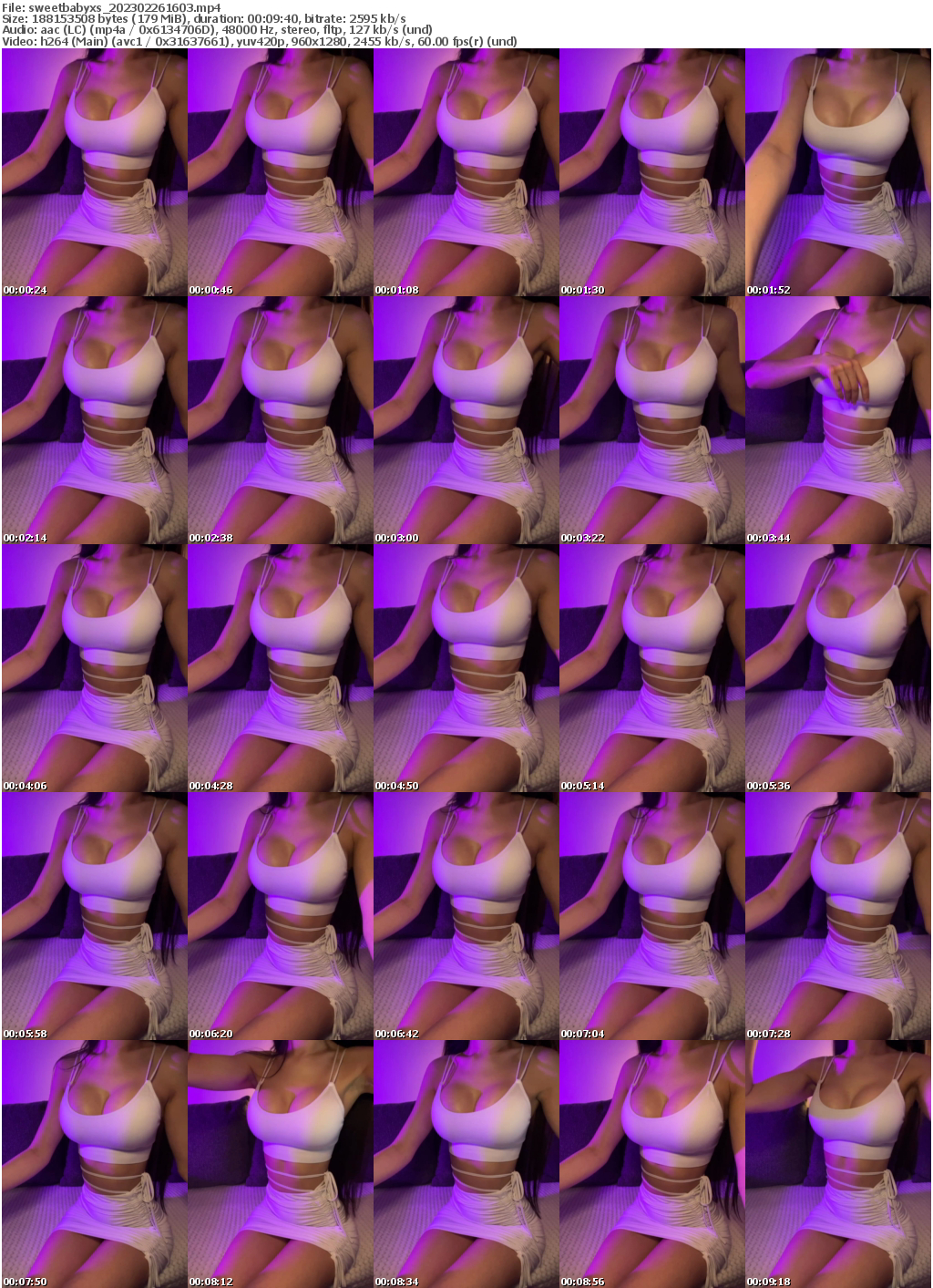 Preview thumb from sweetbabyxs on 2023-02-26 @ bongacams