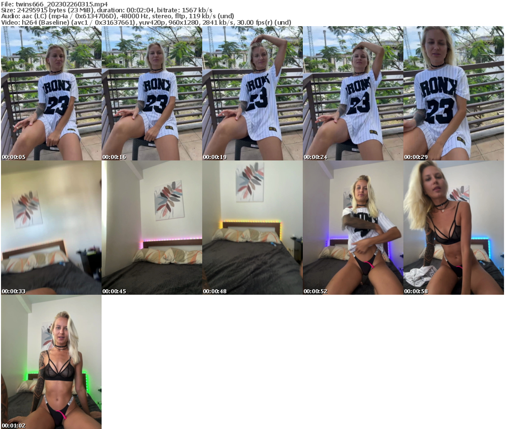 Preview thumb from twins666 on 2023-02-26 @ bongacams