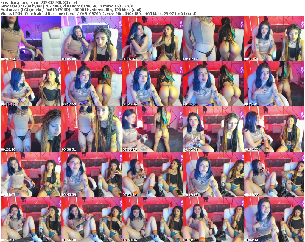 Preview thumb from diana_and_sam on 2023-02-28 @ bongacams