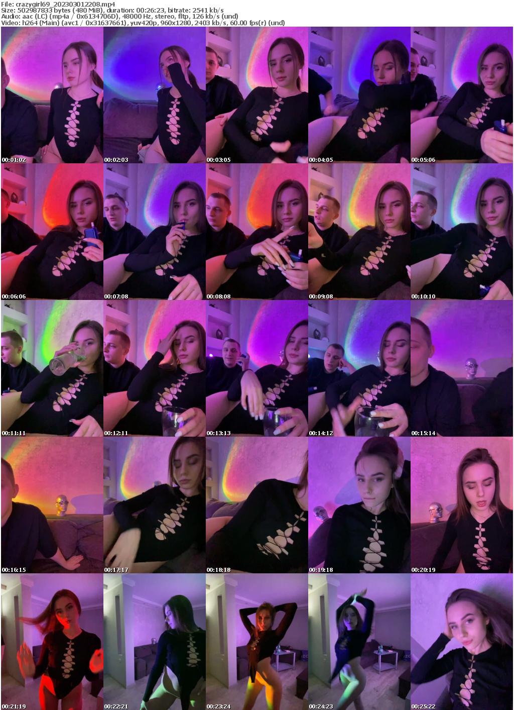 Preview thumb from crazygirl69 on 2023-03-01 @ bongacams