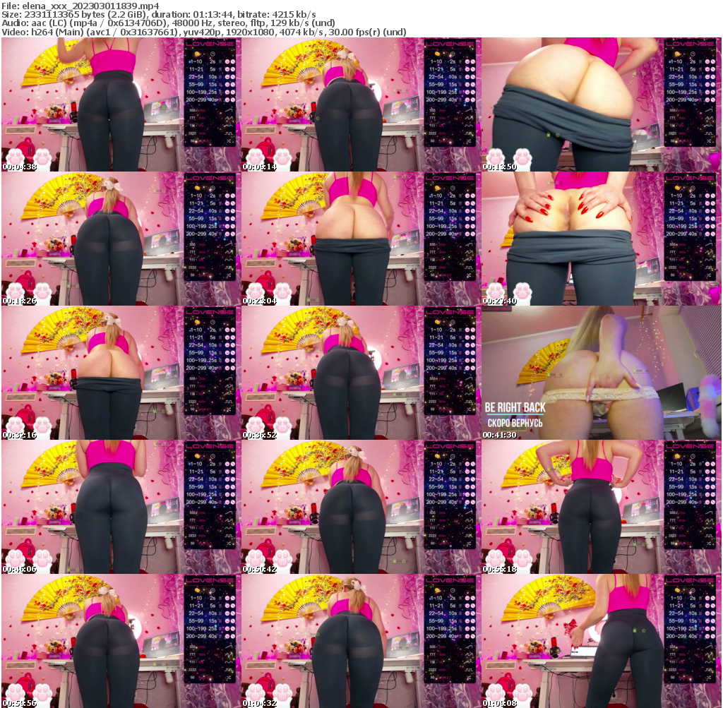 Preview thumb from elena_xxx on 2023-03-01 @ bongacams