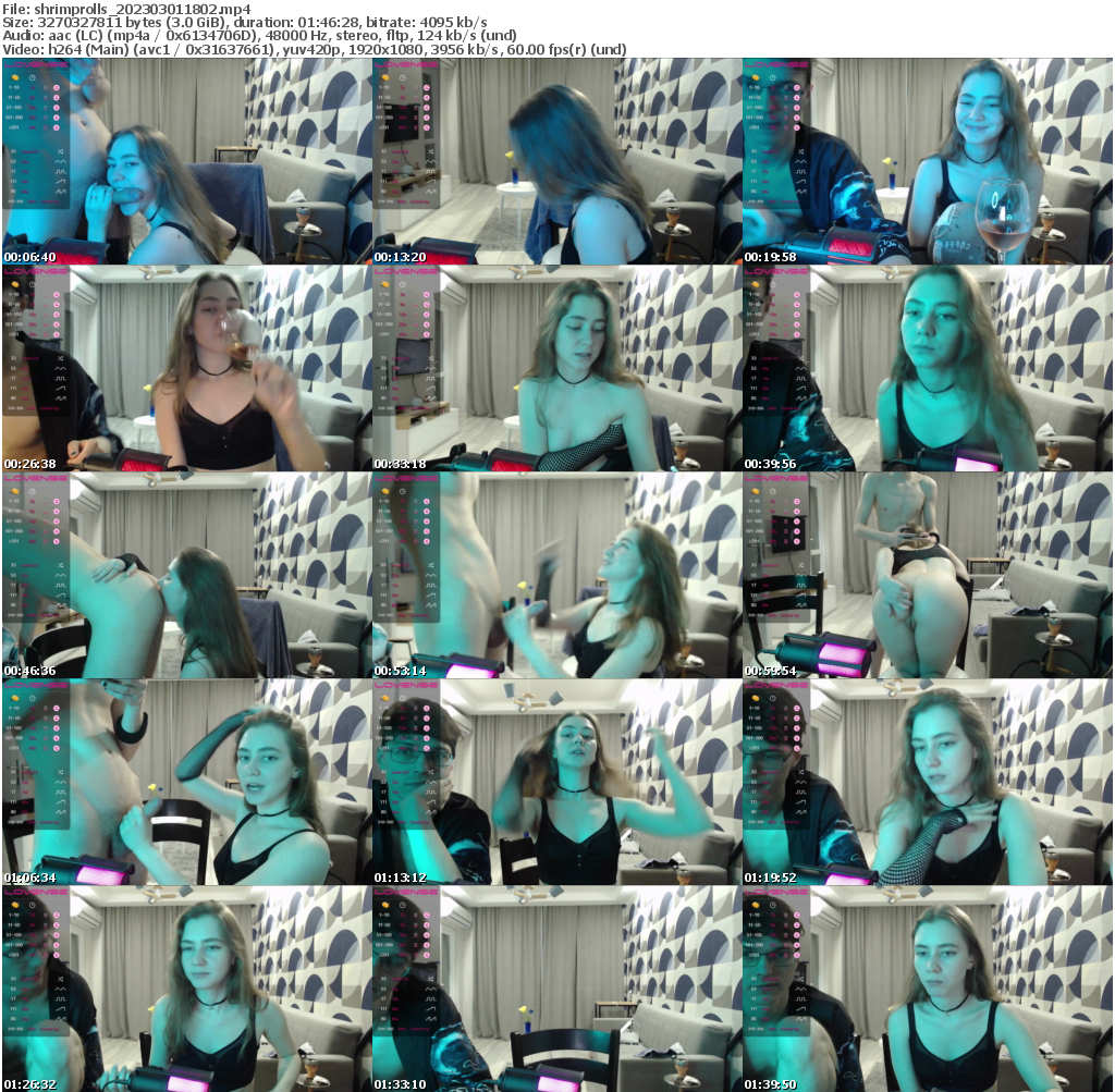 Preview thumb from shrimprolls on 2023-03-01 @ bongacams