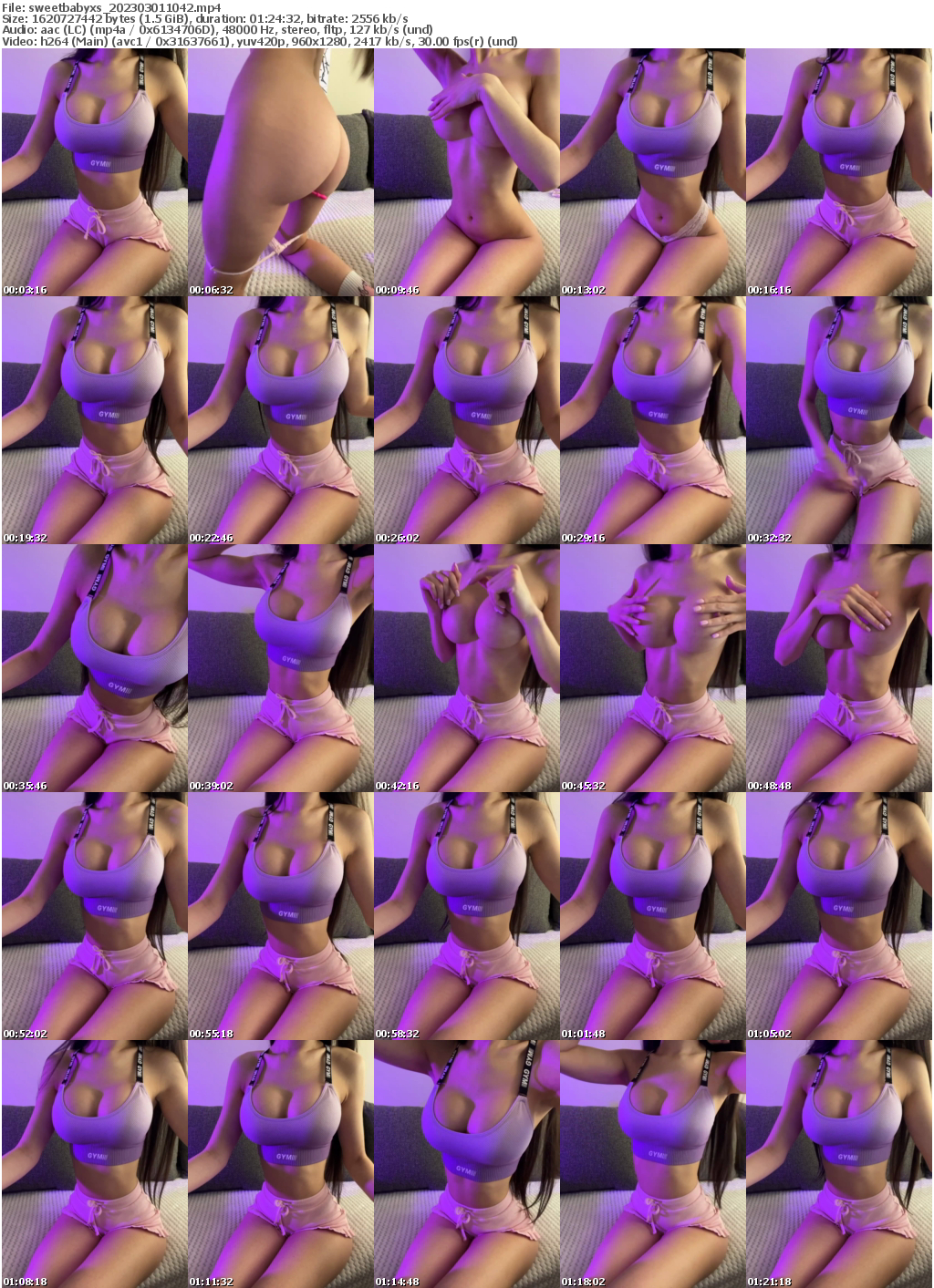 Preview thumb from sweetbabyxs on 2023-03-01 @ bongacams