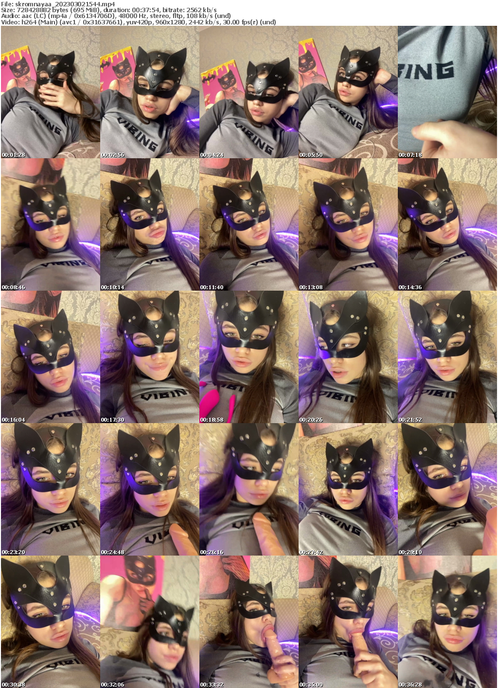 Preview thumb from skromnayaa on 2023-03-02 @ bongacams