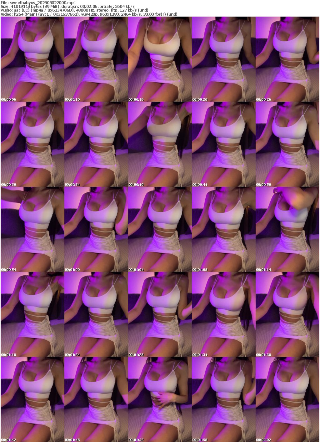 Preview thumb from sweetbabyxs on 2023-03-02 @ bongacams