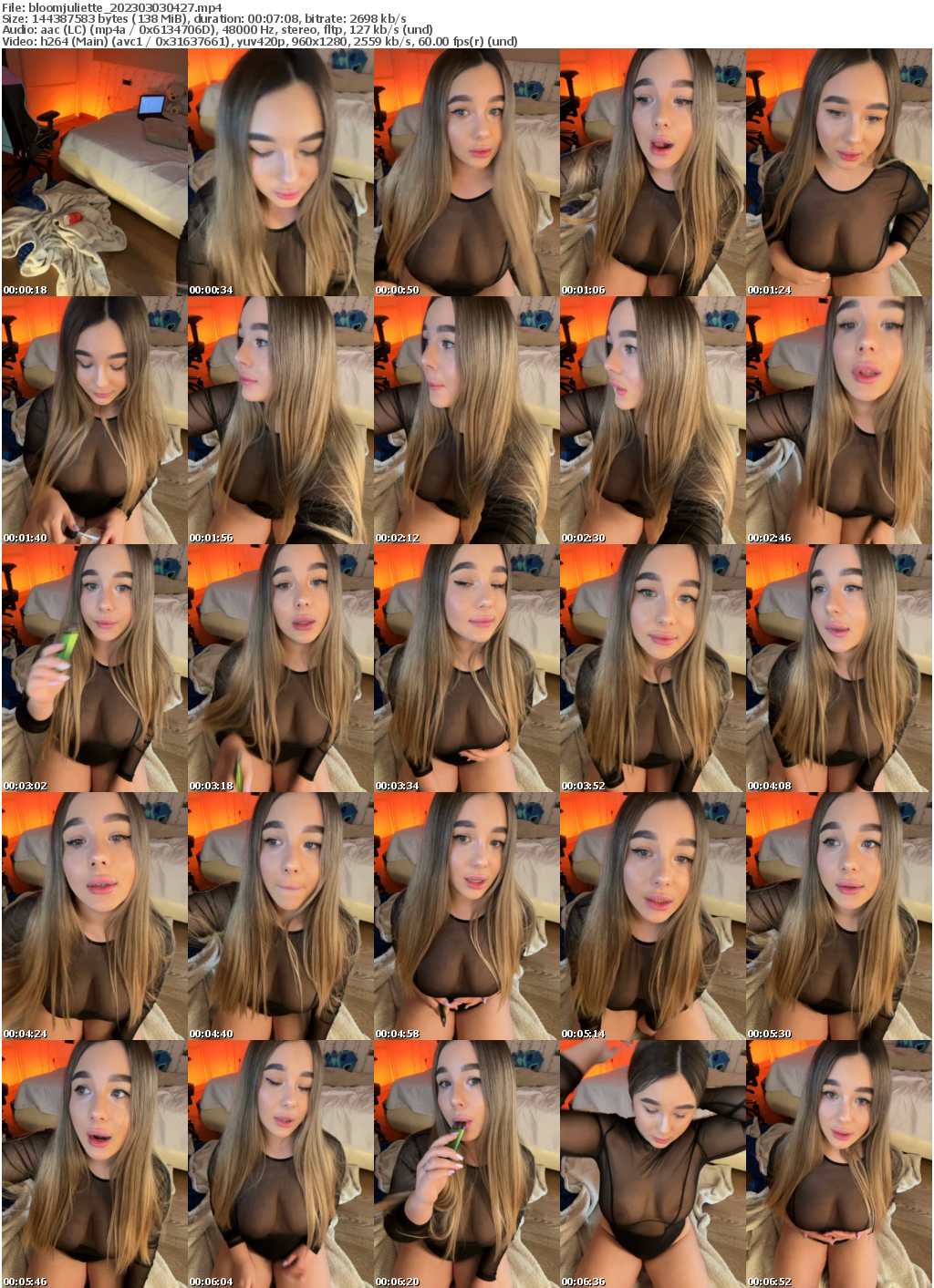 Preview thumb from bloomjuliette on 2023-03-03 @ bongacams