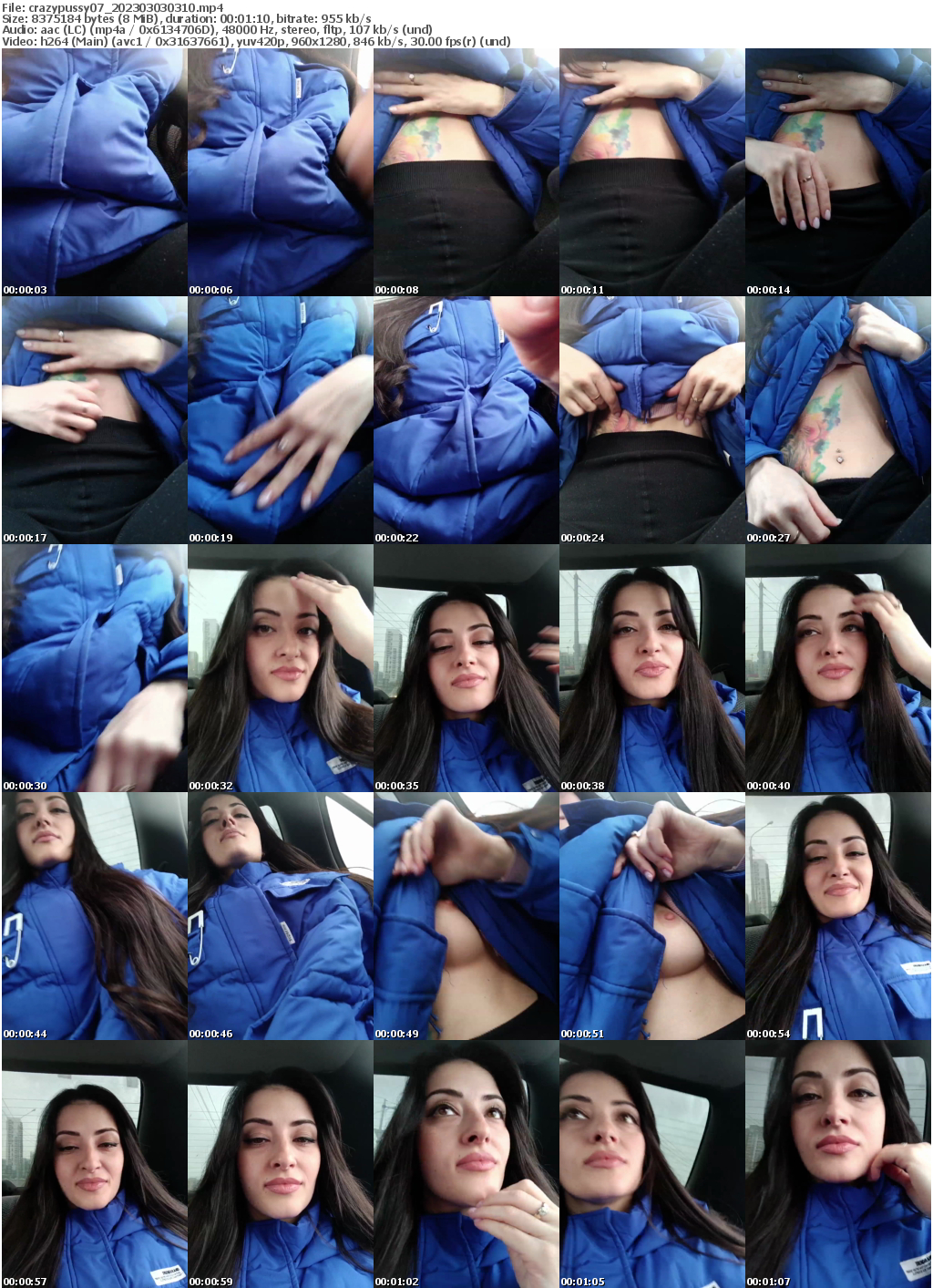 Preview thumb from crazypussy07 on 2023-03-03 @ bongacams