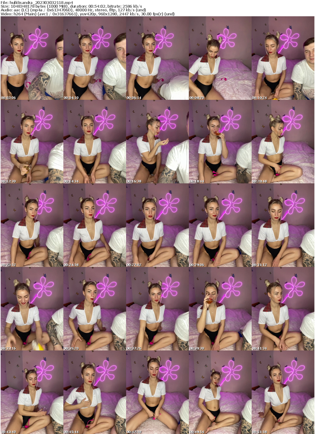 Preview thumb from hulklisandra on 2023-03-03 @ bongacams