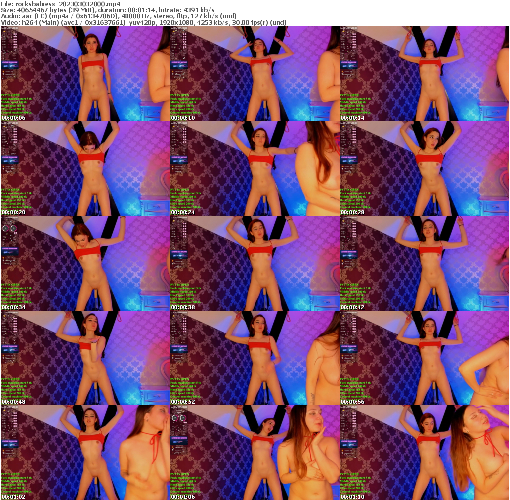 Preview thumb from rocksbabiess on 2023-03-03 @ bongacams