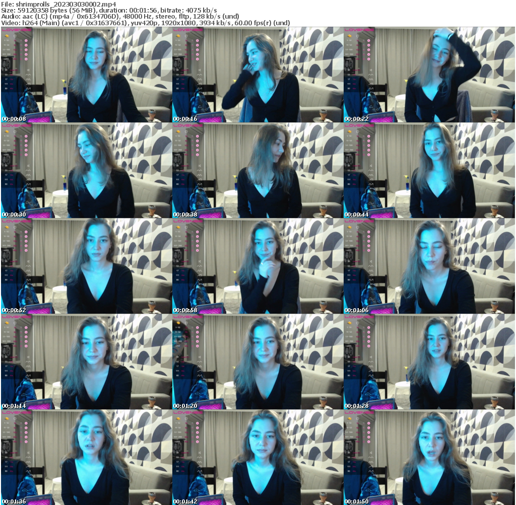 Preview thumb from shrimprolls on 2023-03-03 @ bongacams