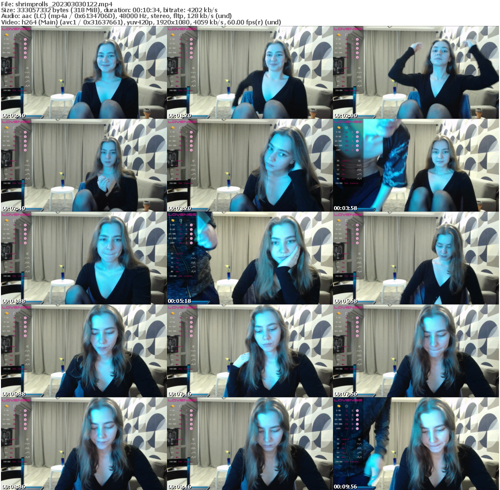 Preview thumb from shrimprolls on 2023-03-03 @ bongacams