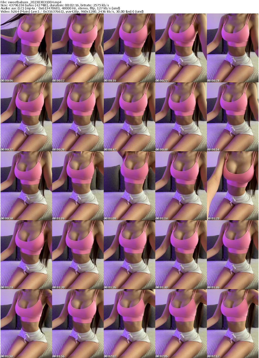 Preview thumb from sweetbabyxs on 2023-03-03 @ bongacams