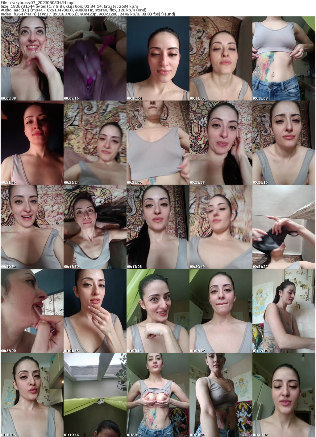 Preview thumb from crazypussy07 on 2023-03-05 @ bongacams