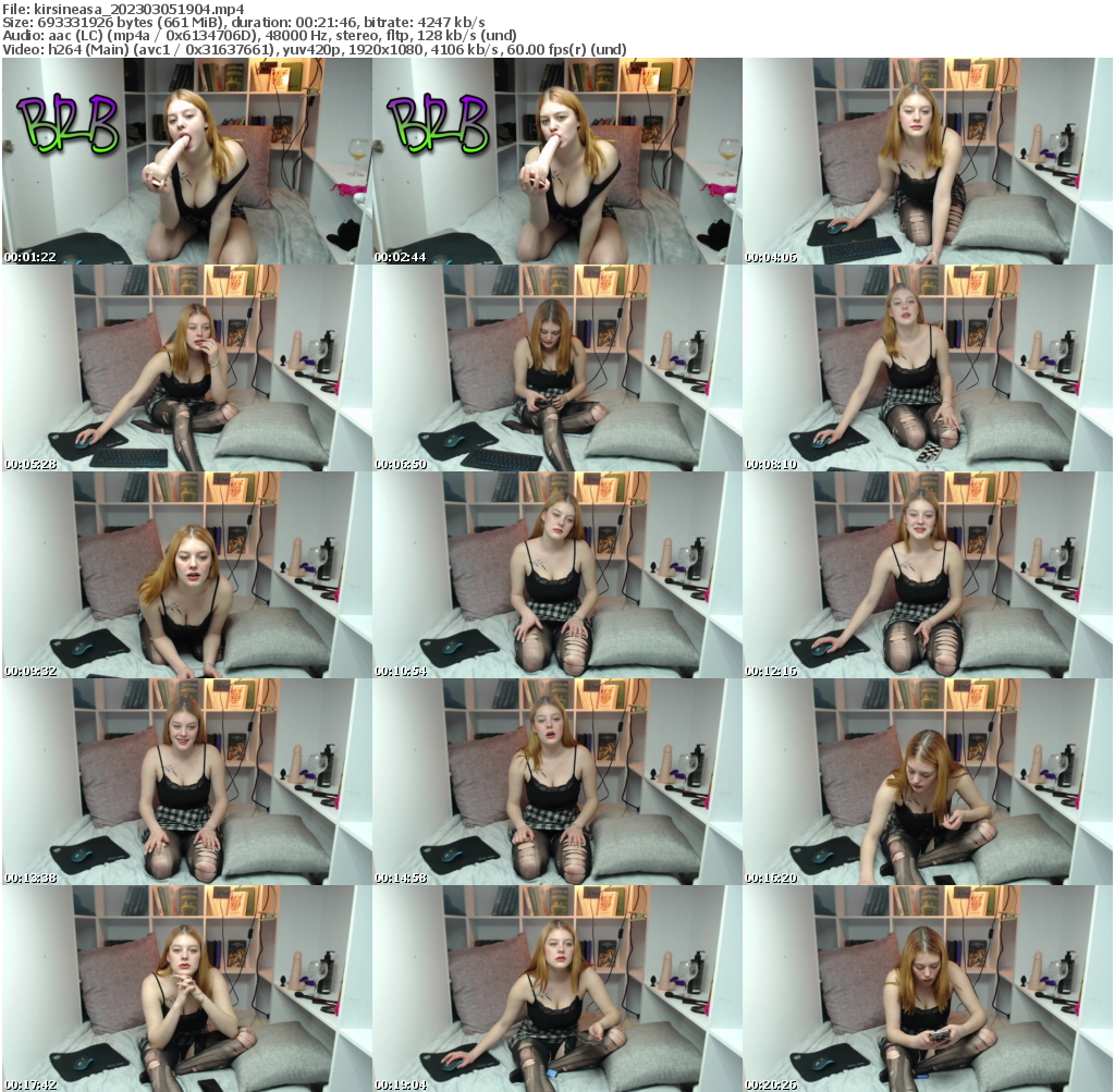 Preview thumb from kirsineasa on 2023-03-05 @ bongacams