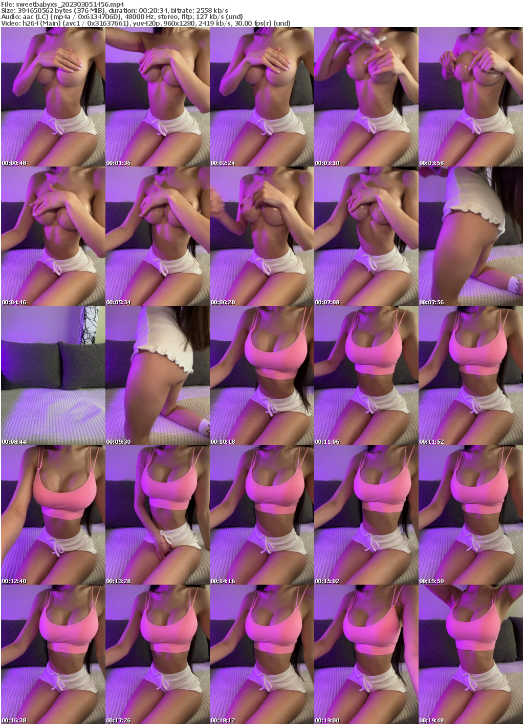 Preview thumb from sweetbabyxs on 2023-03-05 @ bongacams