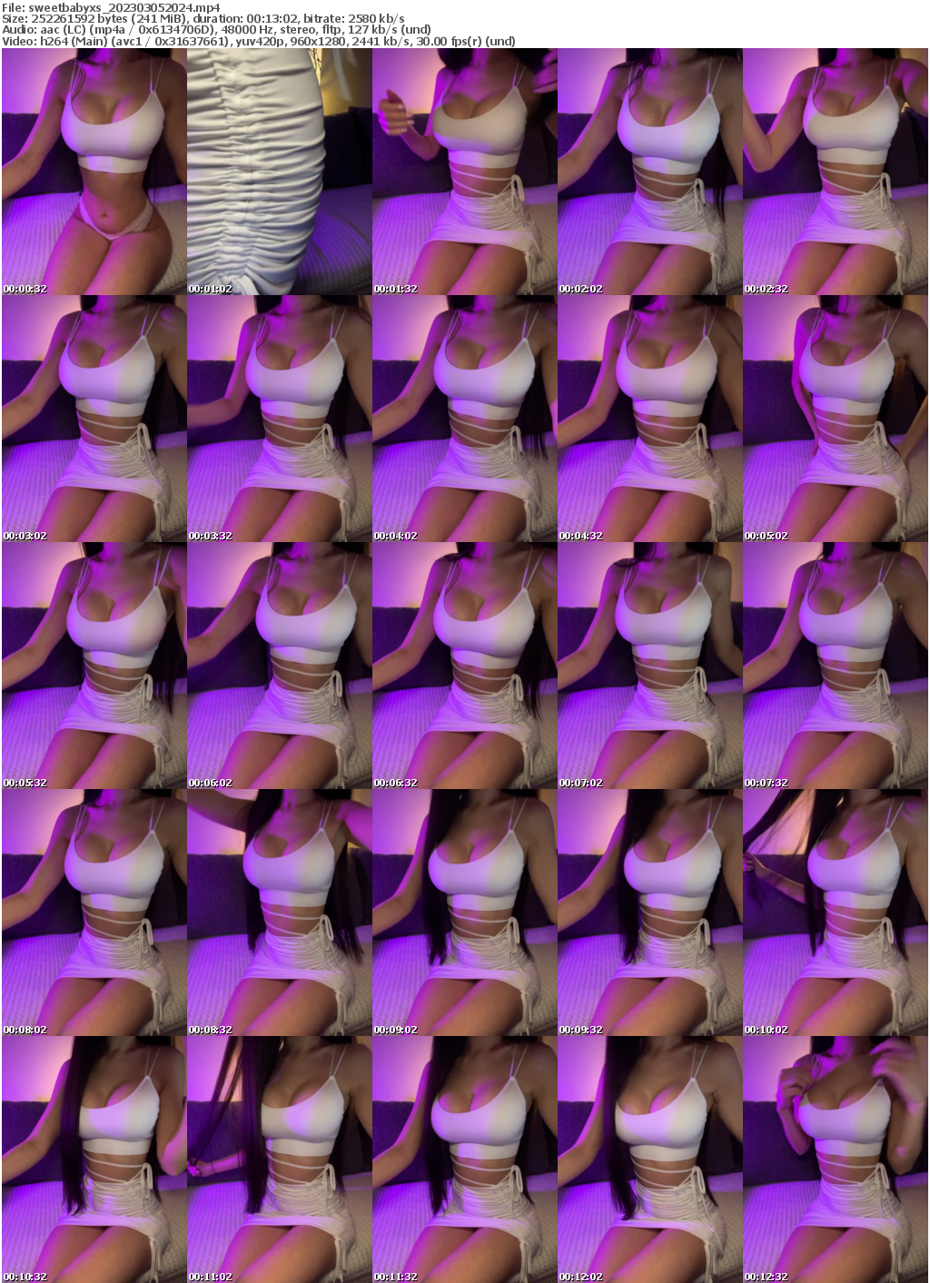 Preview thumb from sweetbabyxs on 2023-03-05 @ bongacams