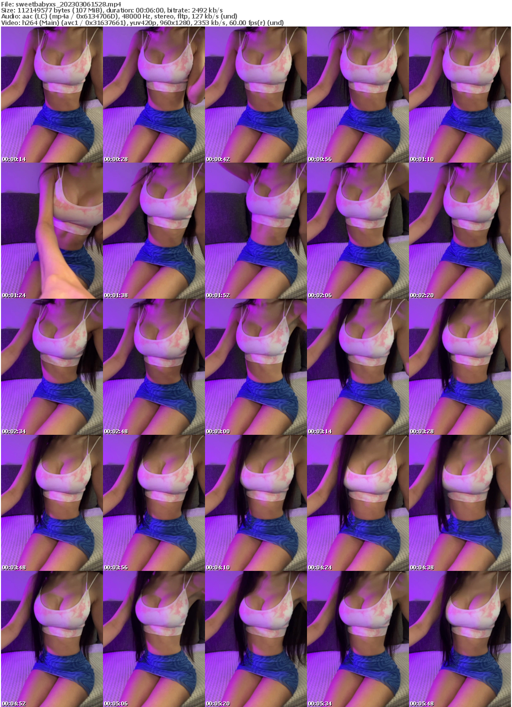 Preview thumb from sweetbabyxs on 2023-03-06 @ bongacams