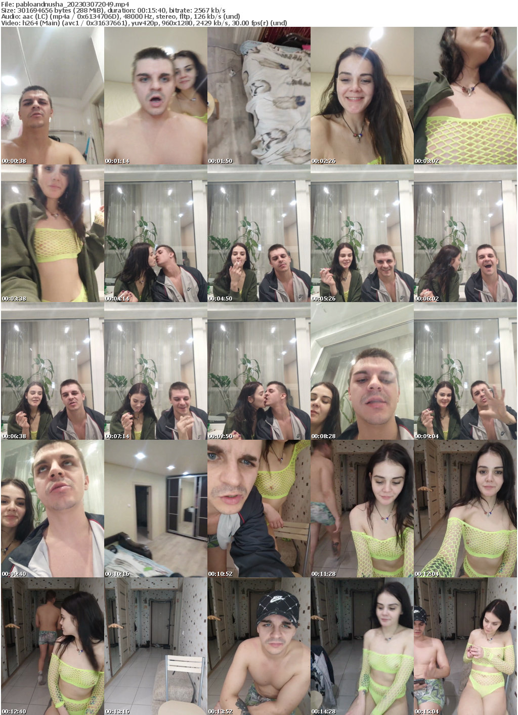 Preview thumb from pabloandnusha on 2023-03-07 @ bongacams