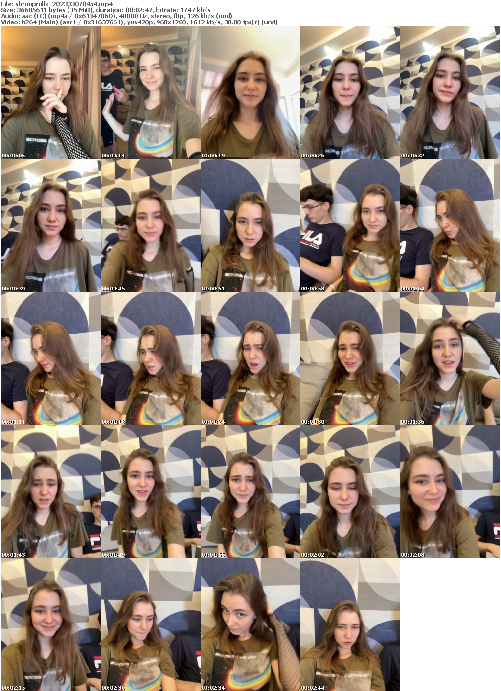 Preview thumb from shrimprolls on 2023-03-07 @ bongacams